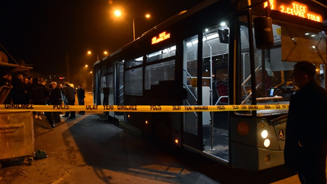 Belediye otobüsüne molotofkokteyli ile saldırı