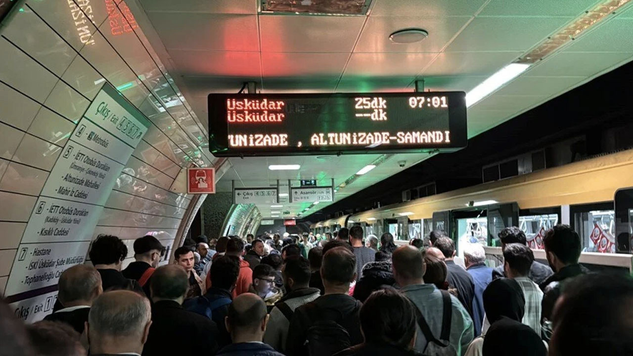 Üsküdar-Samandıra Metro Hattı'ndaki sorun iki gündür giderilemedi