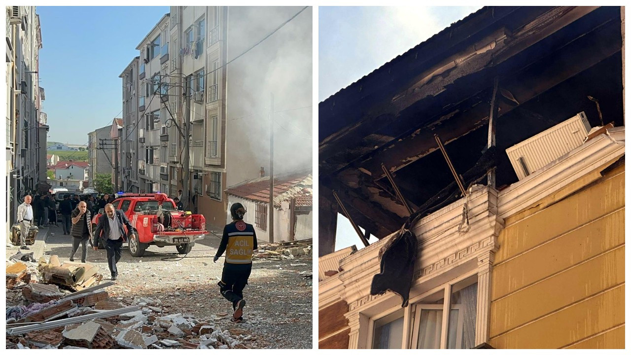 Çorlu’da apartman dairesinde patlama: Bir ağır yaralı