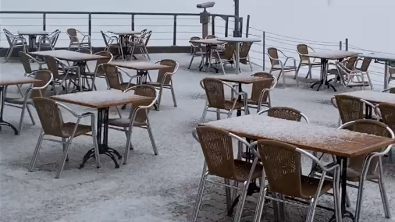 Antalya'da mayıs ayında kar yağdı