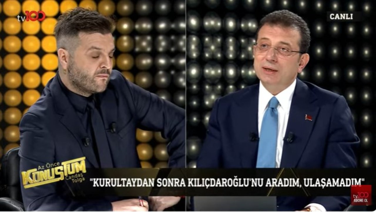 İmamoğlu'nun 'hançer' sorusuna yanıtı: 'Hayatımda hiç öyle bir insan olmadım'