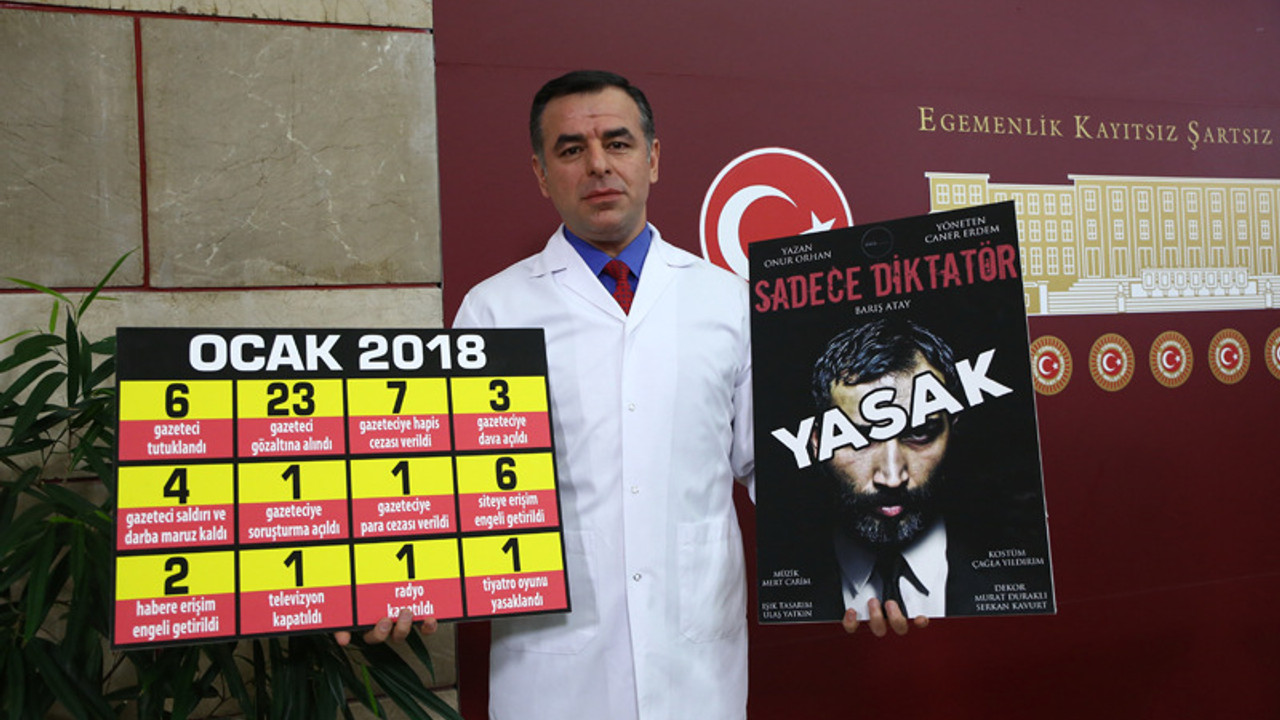 Meclis'te doktor önlüklü açıklama