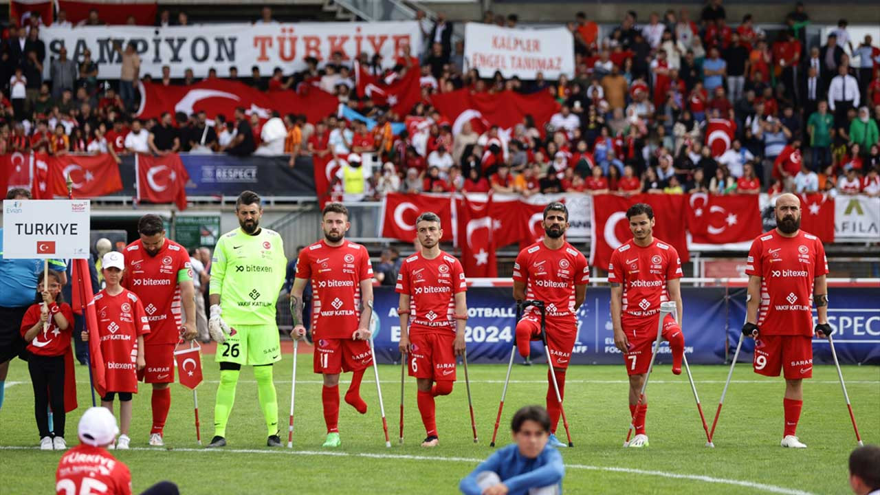 Türkiye Ampute Milli Futbol Takımı Avrupa şampiyonu oldu