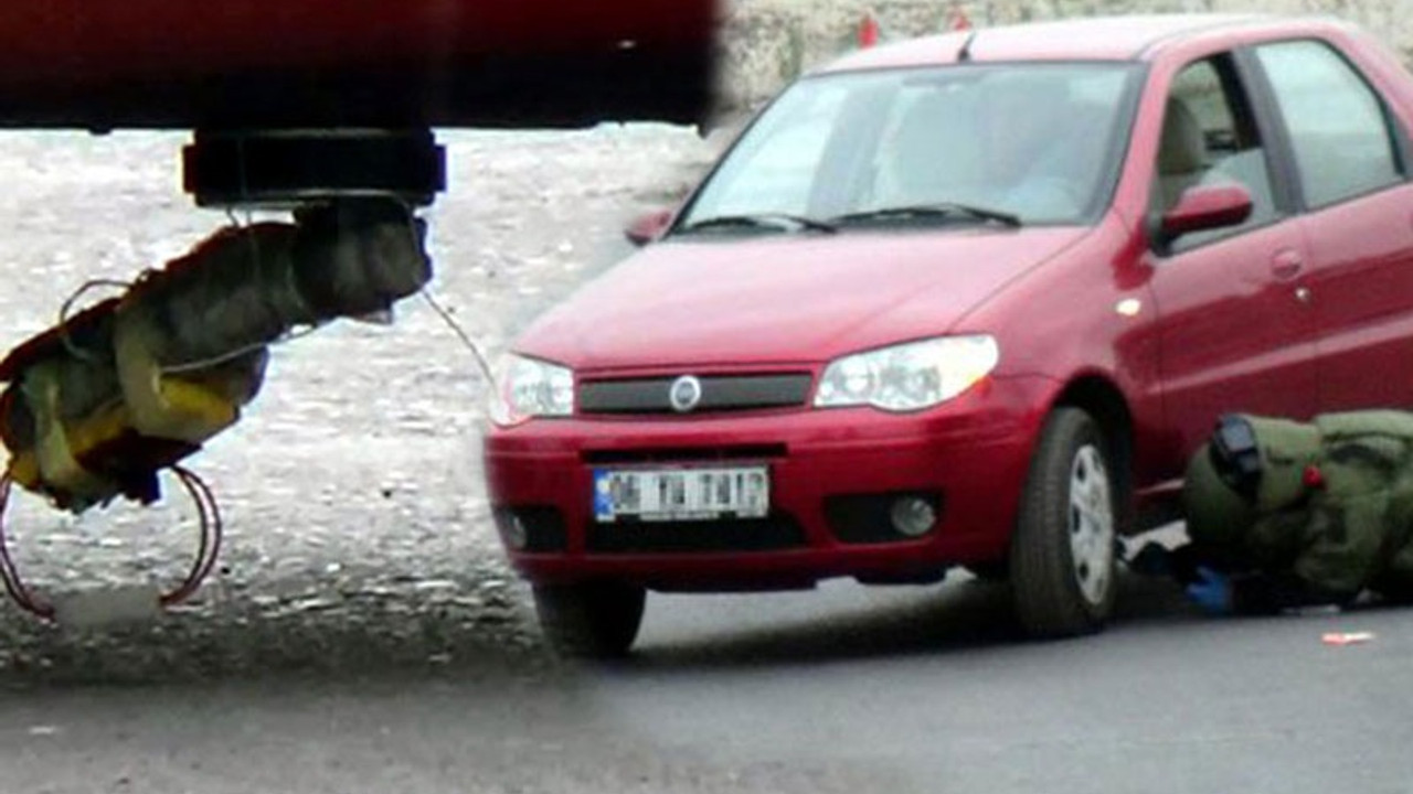 Eşinin otomobilinin altına bomba koydu