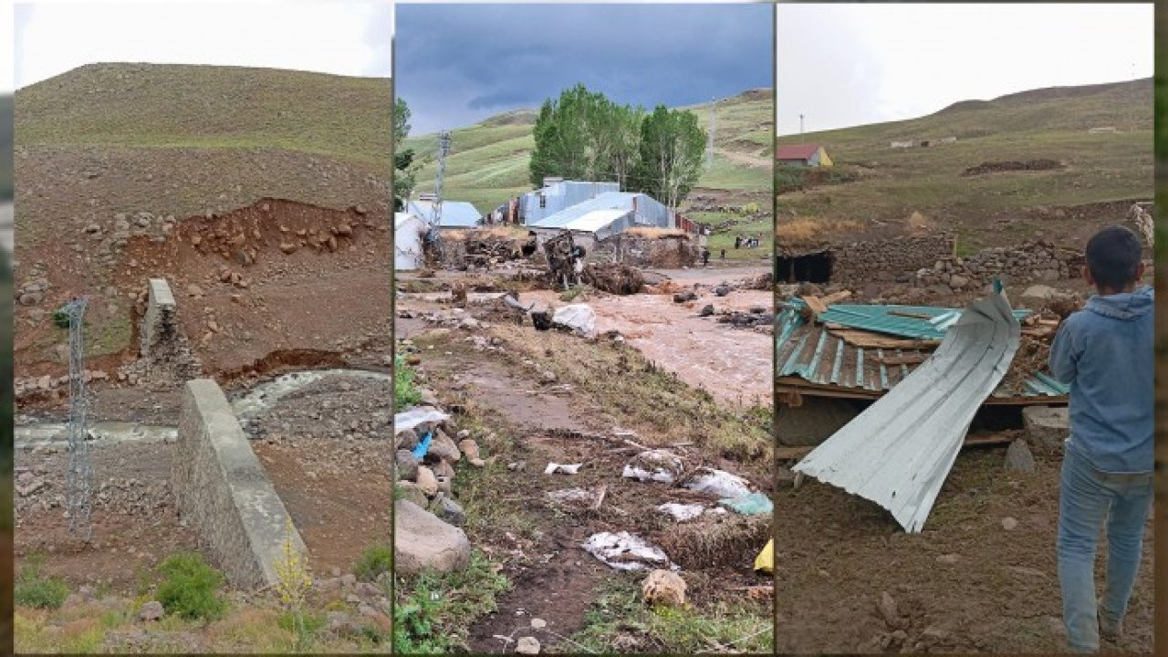 Erzurum'da su seti patladı: Yüzlerce hayvan baraj suyuna kapıldı