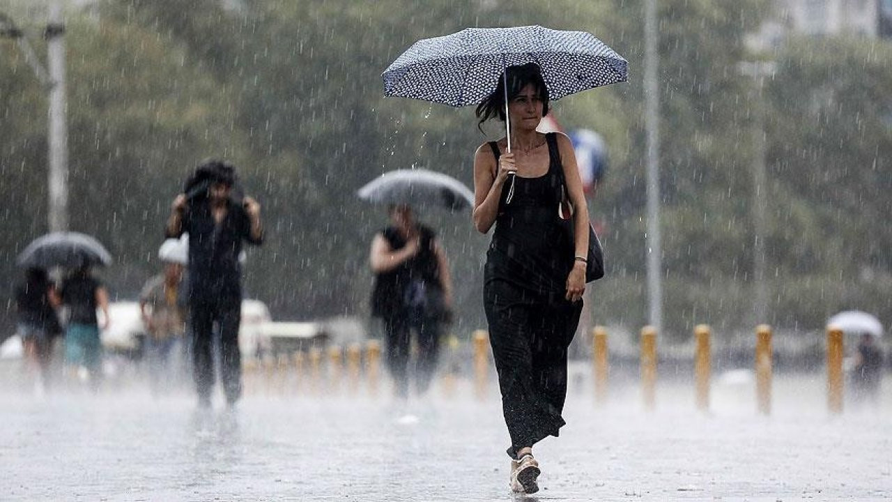 Meteoroloji'den gök gürültü sağanak yağış uyarısı