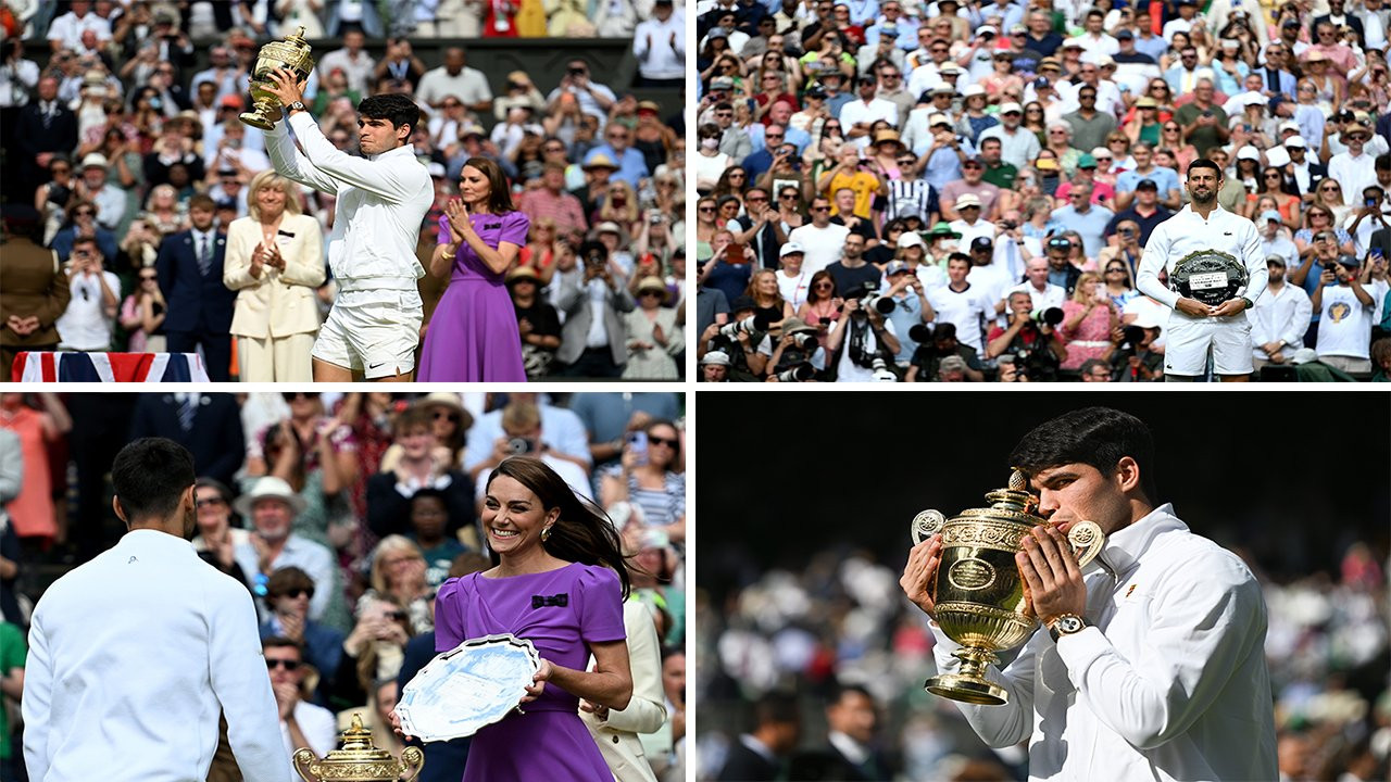 Wimbledon'da Djokovic rekoru kıramadı, Alcaraz üst üste ikinci kez şampiyon