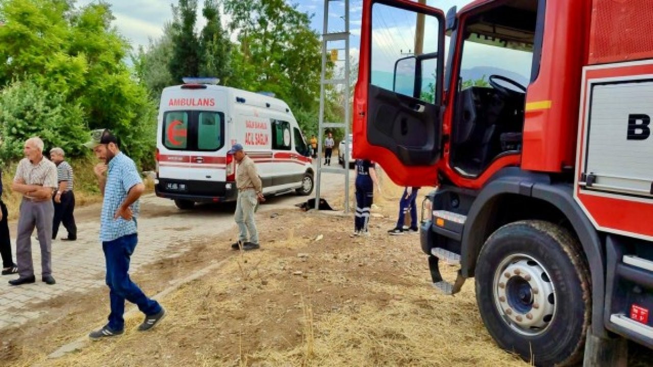 Maraş'ta elektrik akımına kapılan kişi öldü