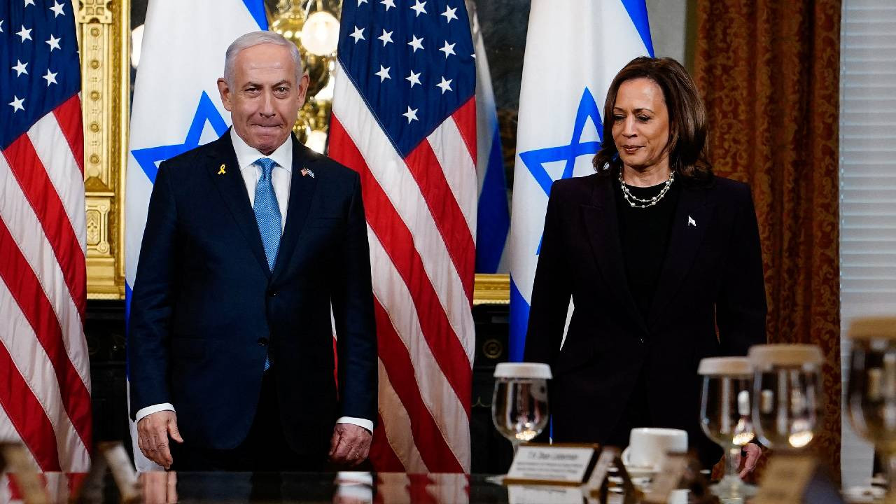 Harris, Netanyahu'yu 'müttefik' olarak mı tanımladığı sorusuna 'evet' demedi