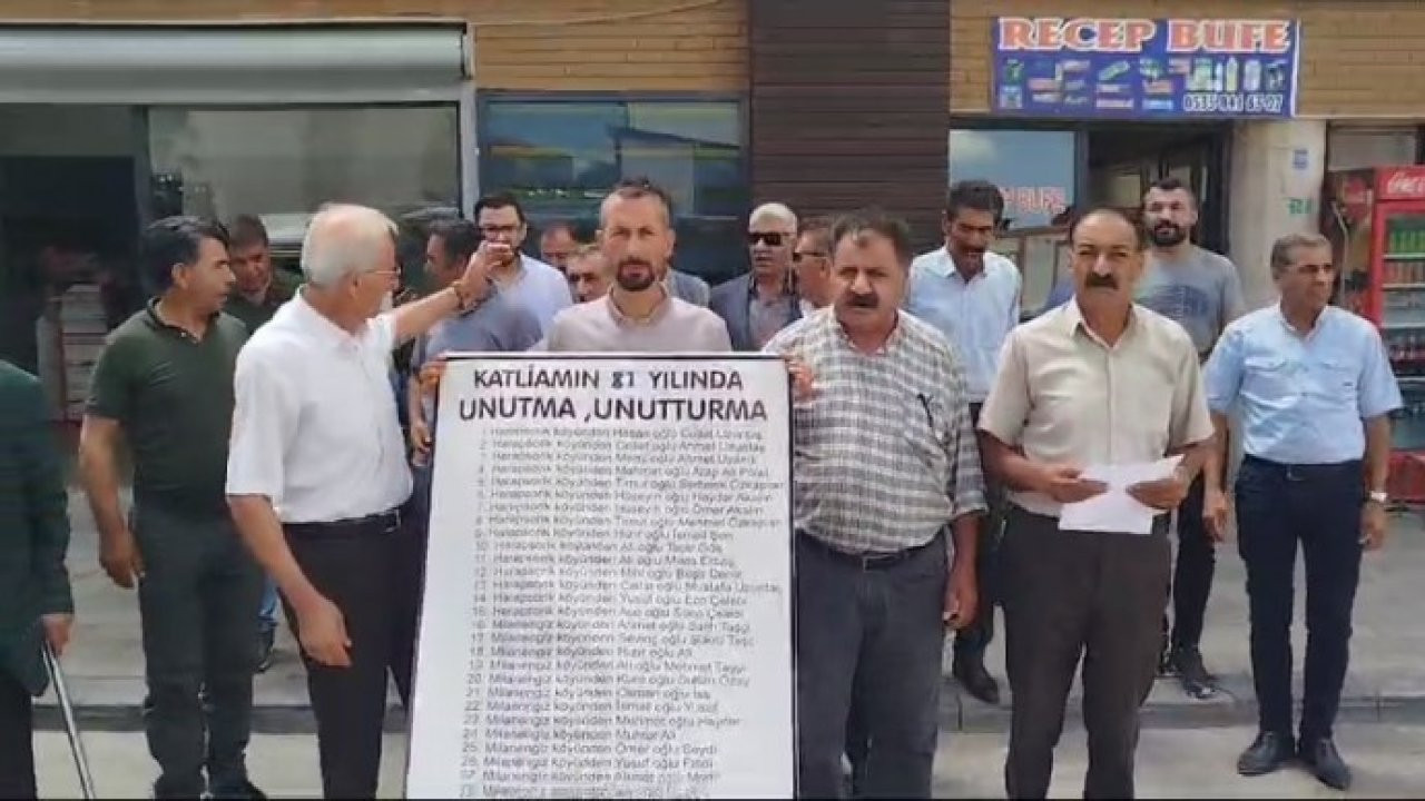 33 Kurşun Katliamı'nın 81'inci yıldönümü: 'Özür dilenmeli, anıt yapılmalı'