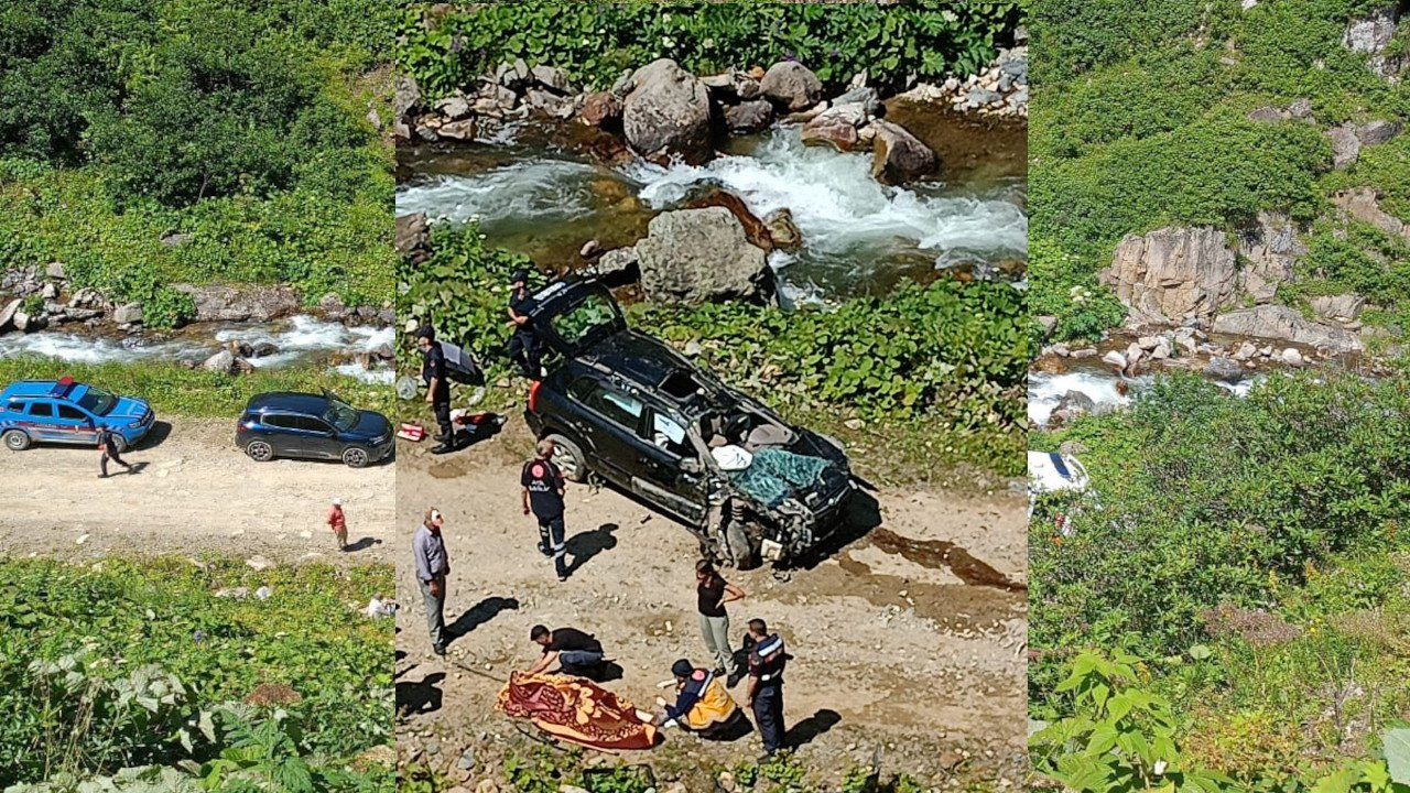 Rize'de cip uçuruma yuvarlandı: İki ölü, üç yaralı