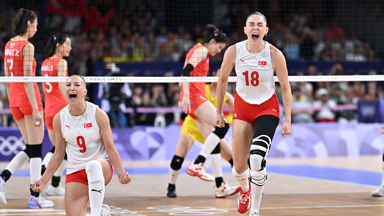 Kadın Voleybol Milli Takımı olimpiyatlarda ilk kez yarı finalde: Çin'i 3-2 yendiler