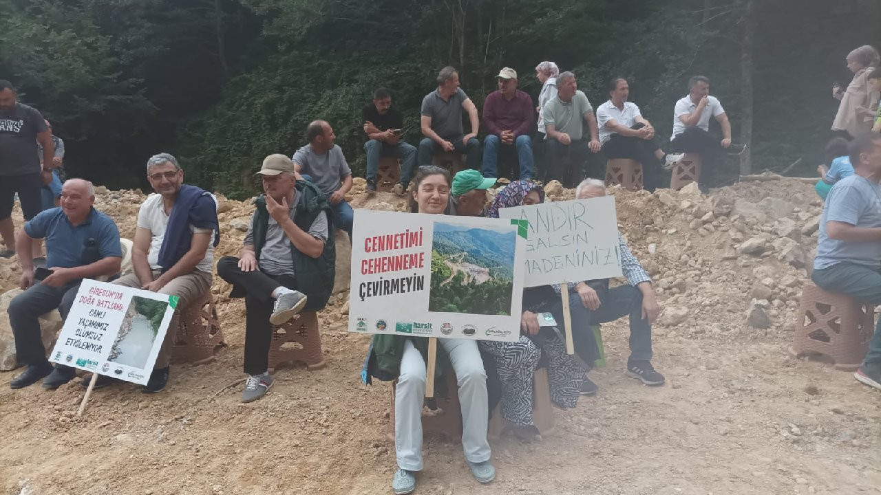 Giresun'da maden protestosu: Fatsa'dan Şırnak'a kadar talan aynı aklın ürünü