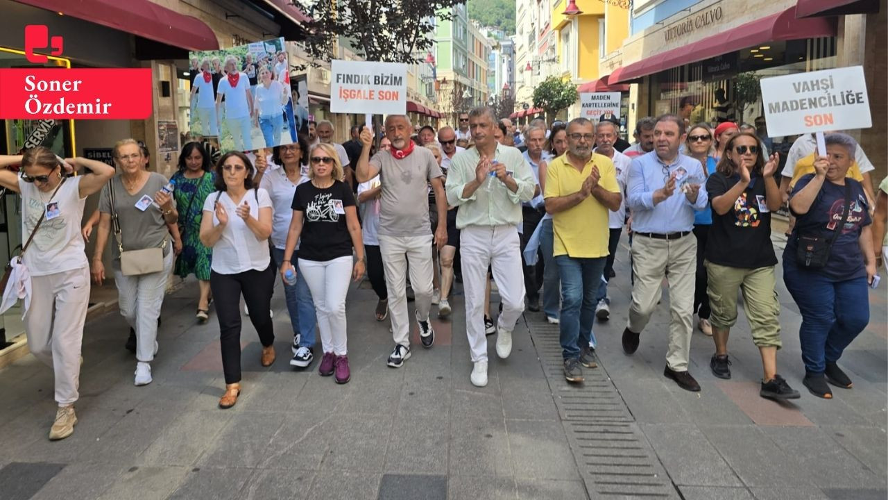 Ordu'da 100 kilometrelik fındık yürüyüşü: 'Bıçak kemiğe dayandı'