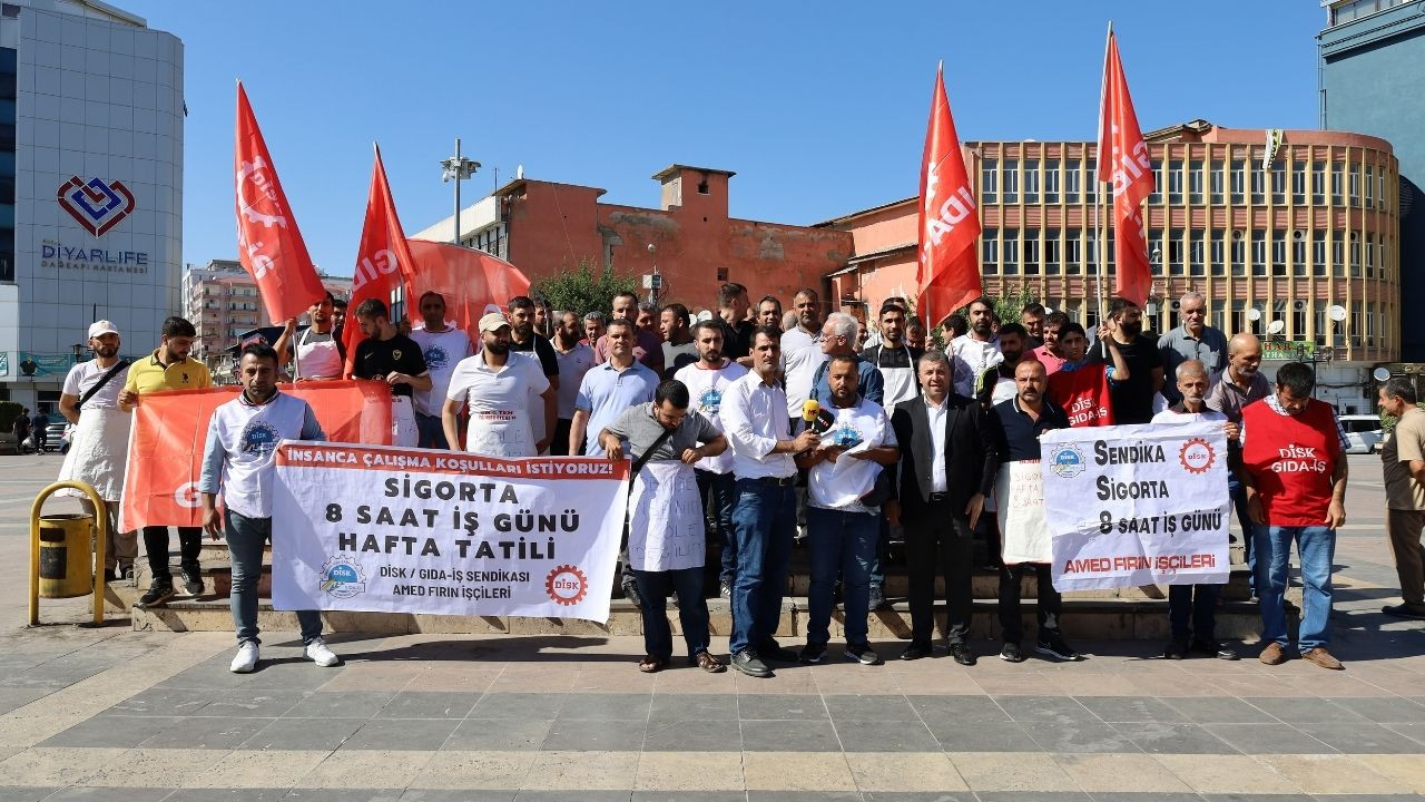 Diyarbakır'da fırın işçileri sigorta ve sosyal haklarını istiyor