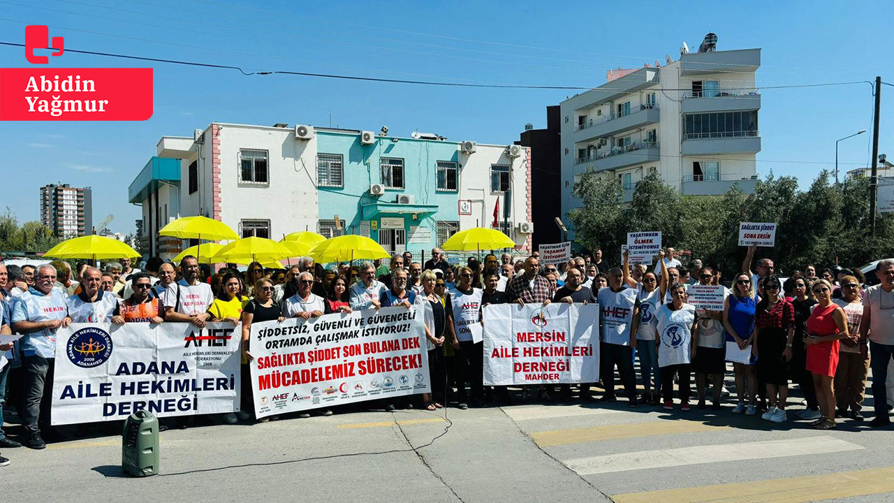 Mersin'de doktora ve hemşireye şiddet: Sağlık emekçilerinden protesto