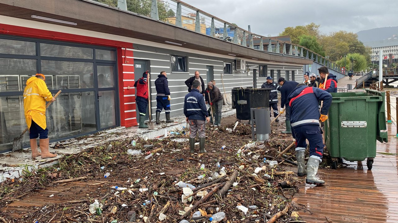 Zonguldak’ta yıllık yağış miktarının çeyreği 2 günde yağdı