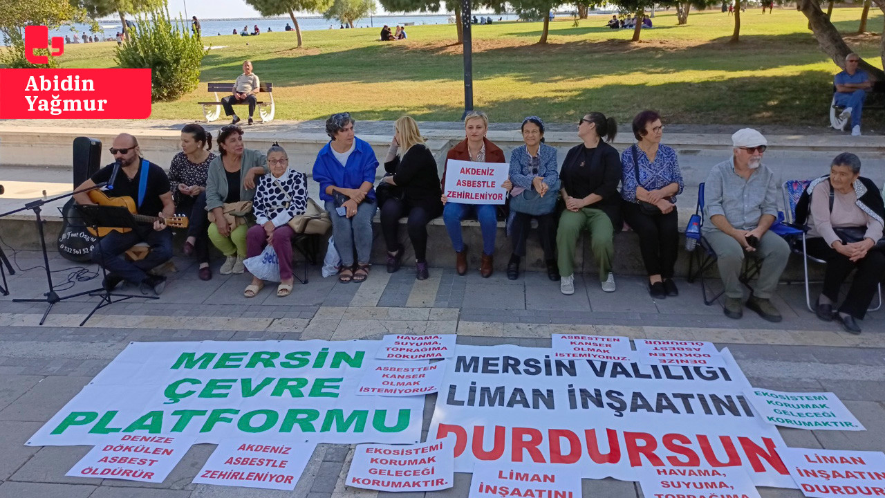 Mersin'de 'asbestli liman' protestosu ... DEM Partili Koca: Devlet kurumları üç maymunu oynuyor