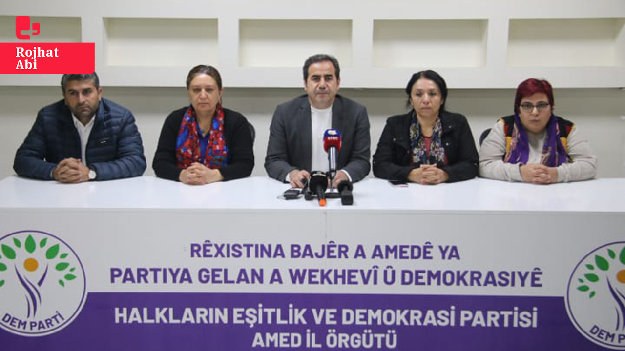 DEM Parti, DBP ve TJA'dan çağrı: Diyarbakır saat 15.00'te kayyıma karşı yürüyecek