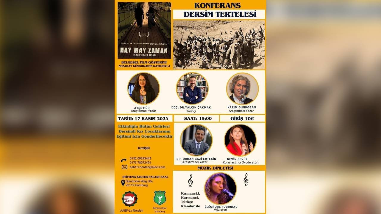 Almanya’da Dersim Tertelesi konferansı düzenlenecek