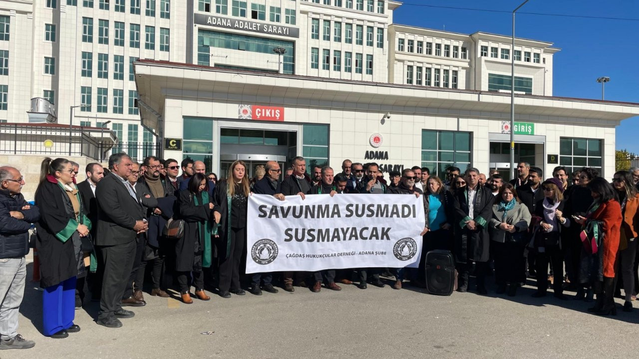 Adana'da gözaltılar protesto edildi: 'İktidarın yargı eliyle demokrasiye doğrudan bir saldırısı'