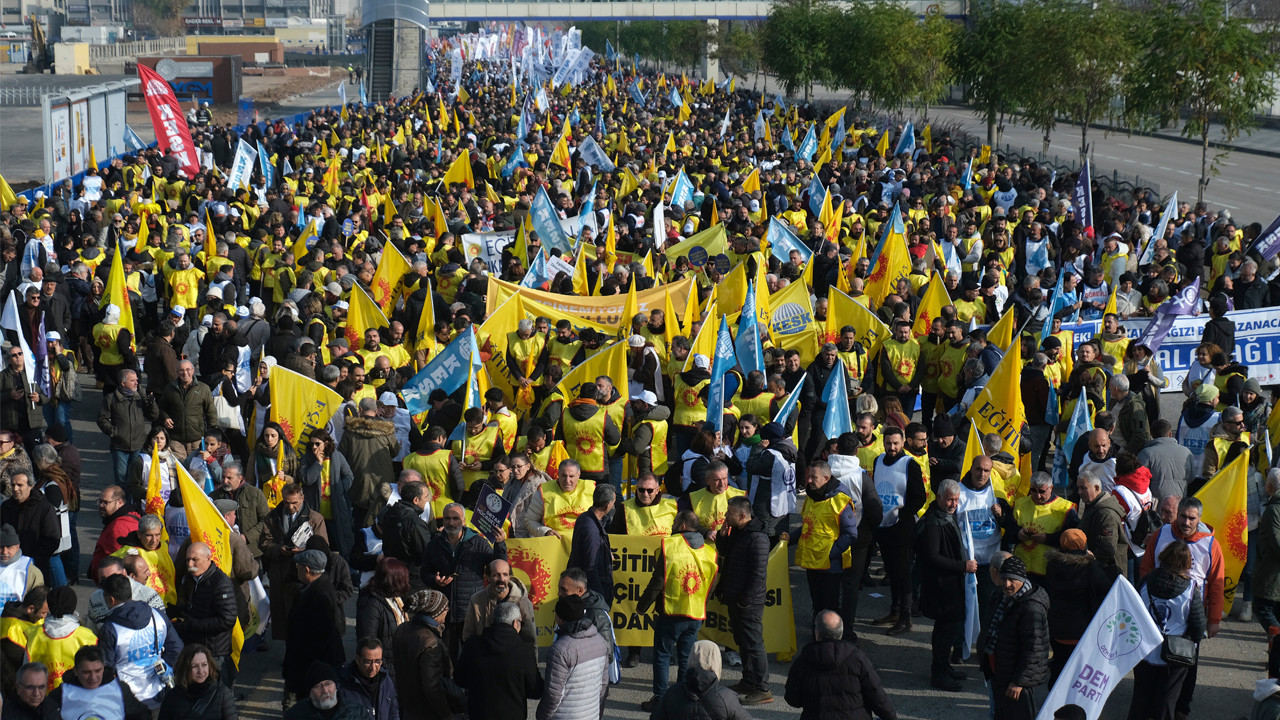 KESK'ten Ankara'da 'Geçinemiyoruz' mitingi: 'İktidar değişmeden barış ve özgürlük gelmez'