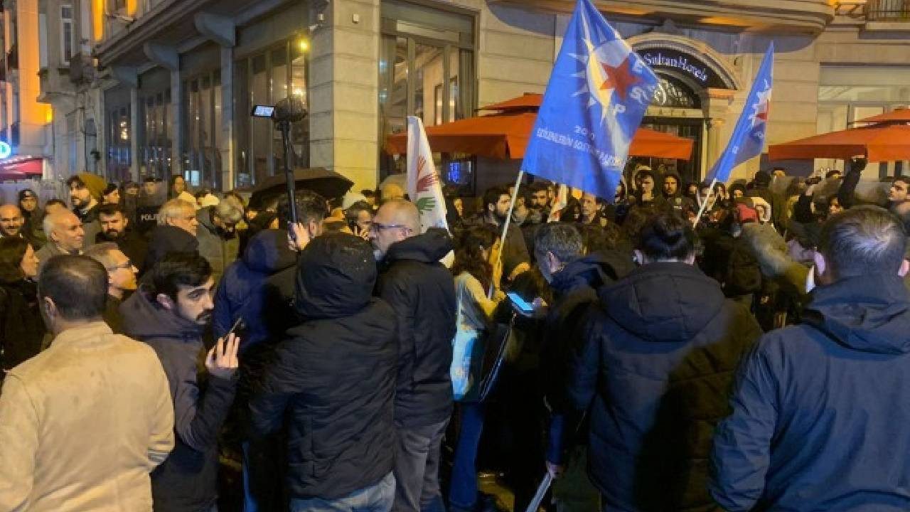 Şişhane Meydanı’nda Rojava protestosu: 50'ye yakın gözaltı