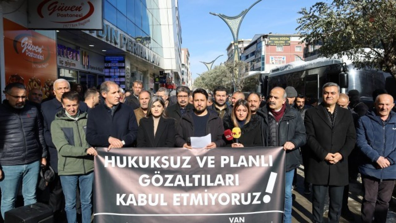 Van’da gözaltı protestosu: Arkadaşlarımız serbest bırakılsın