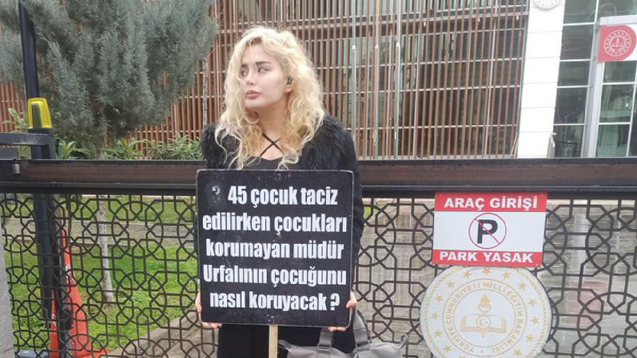 Urfa'da Ensar Vakfı’ndaki istismarı unutturmamak için eylem yapan Çetiner'e tehdit