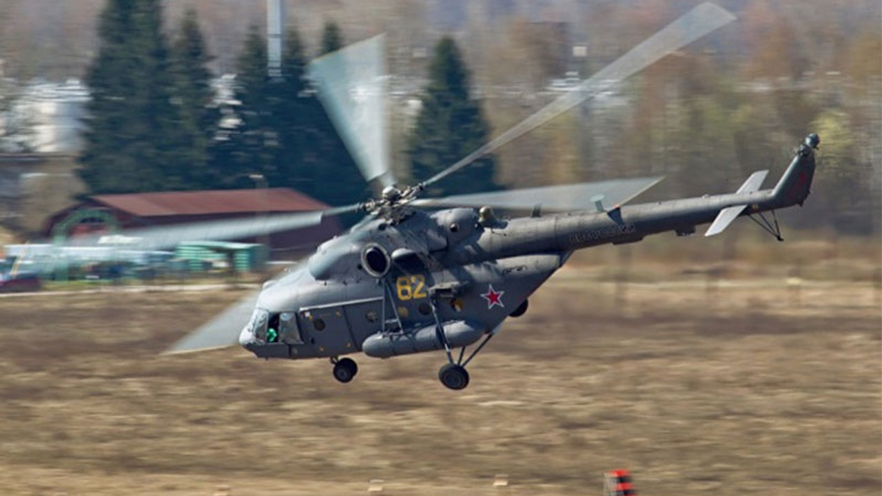 Çeçenistan'da helikopter düştü