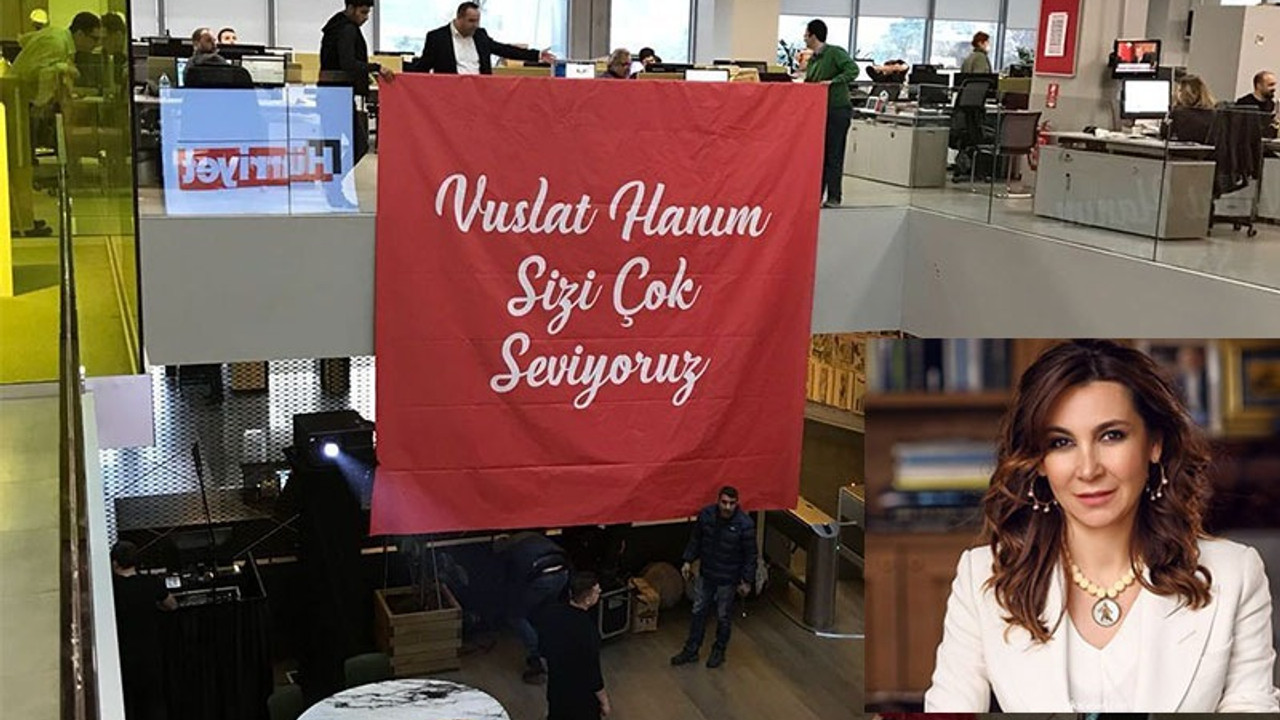 Vuslat Doğan Sabancı, Hürriyet çalışanlarıyla vedalaştı