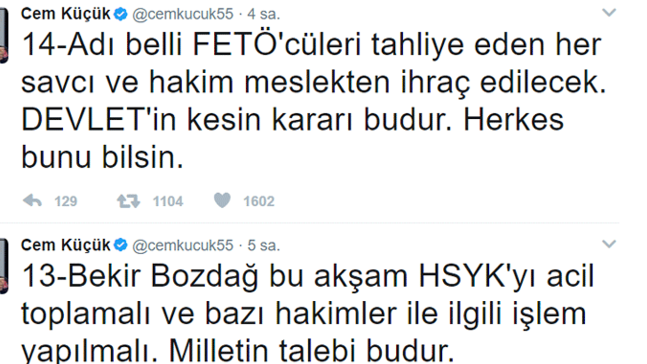 Cem Küçük tweet attı, 21 gazeteci yeniden gözaltına alındı