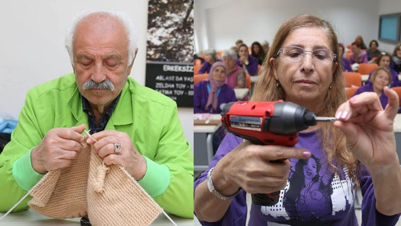 Erkekler şişi, kadınlar matkabı elinden düşürmüyor