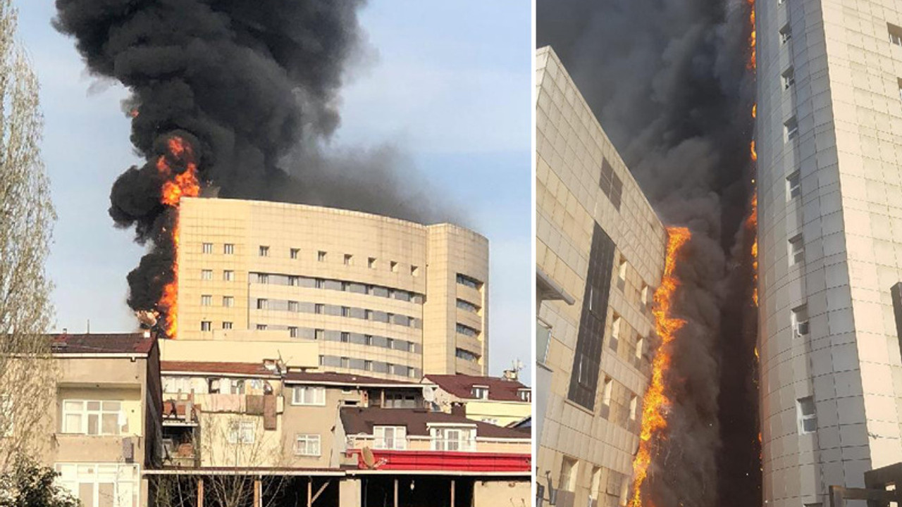 Taksim İlkyardım Hastanesi'nde yangın