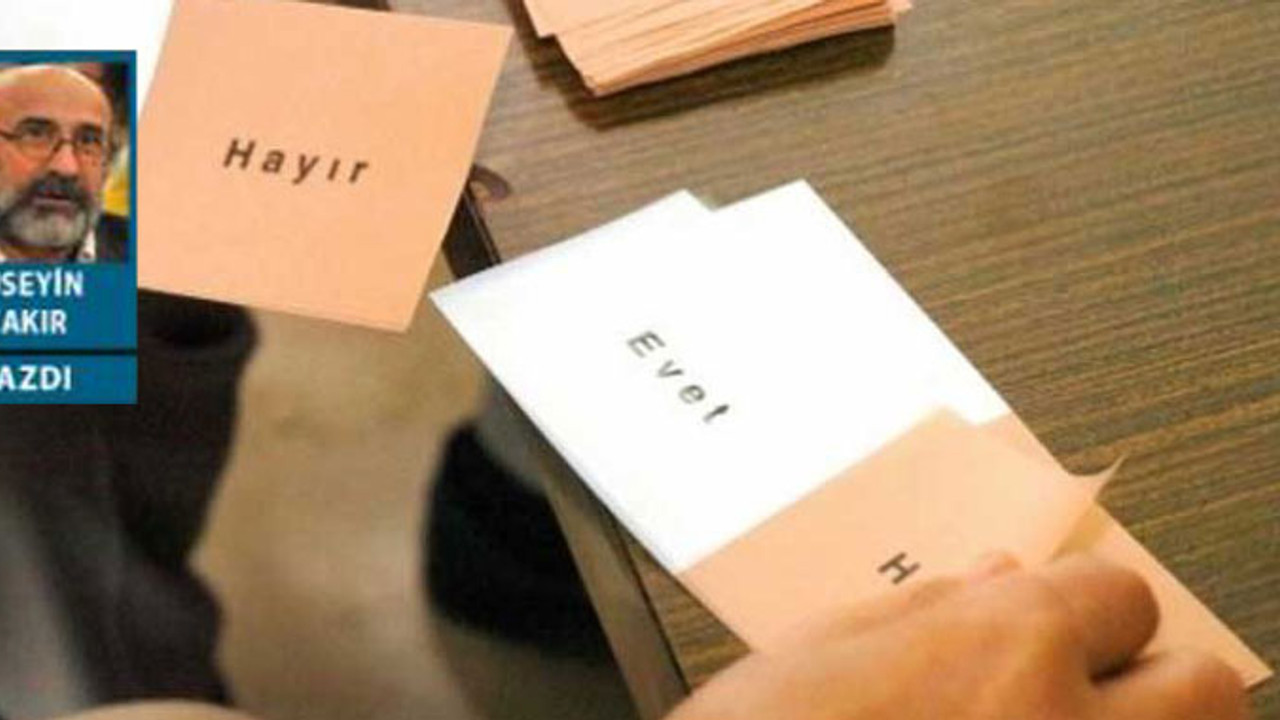 Hayır ve Evet’in önü arkası