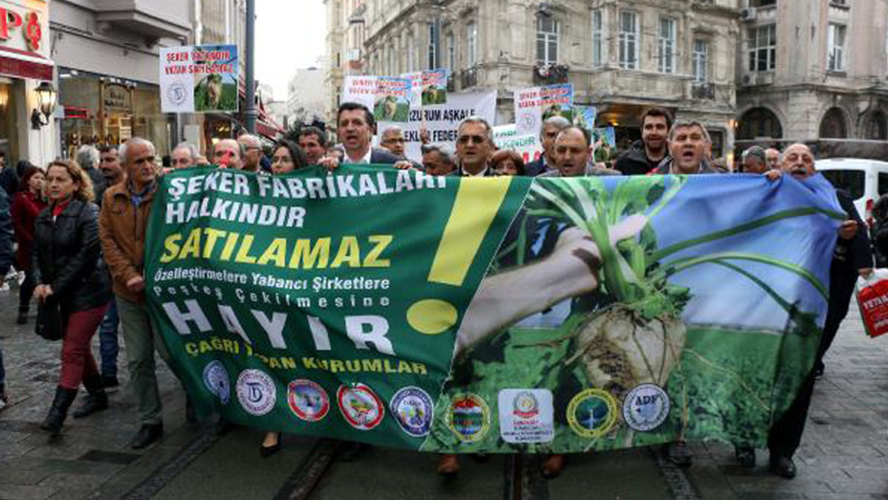 Taksim'de şeker için yürüdüler