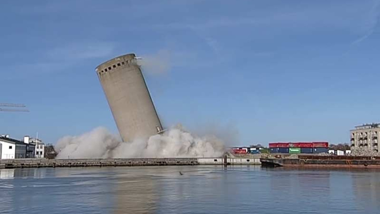 Dev silo yanlış tarafa yıkıldı