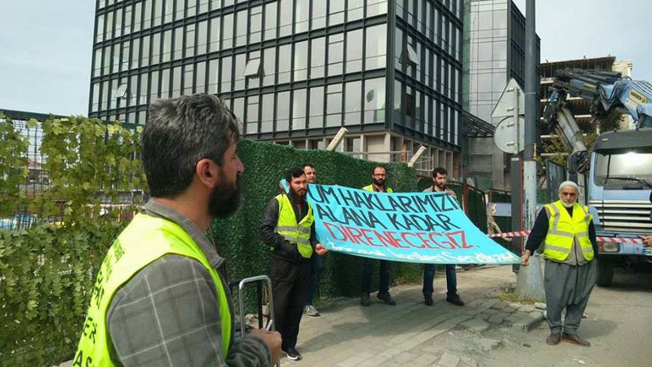 Ücret eylemindeki İnşaat-İş üyeleri gözaltına alındı