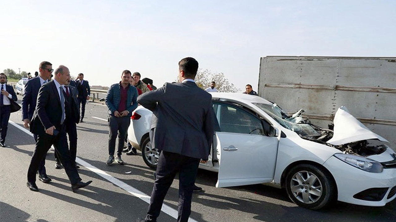 Soylu'nun konvoyunun önünde kaza: 6 yaralı