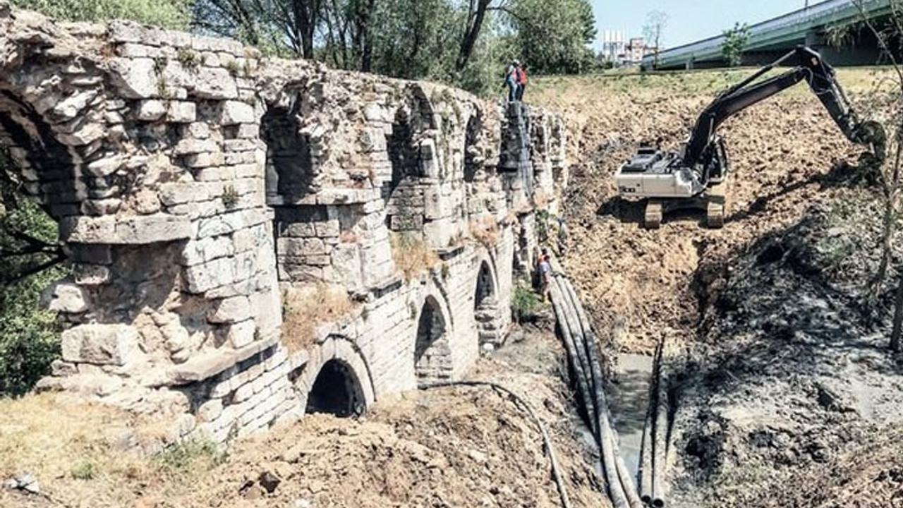 228 yıllık tarihi Ali Paşa Kemeri toprağa gömüldü