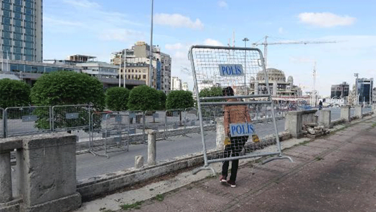 Gezi Parkı bariyerlerle çevrildi