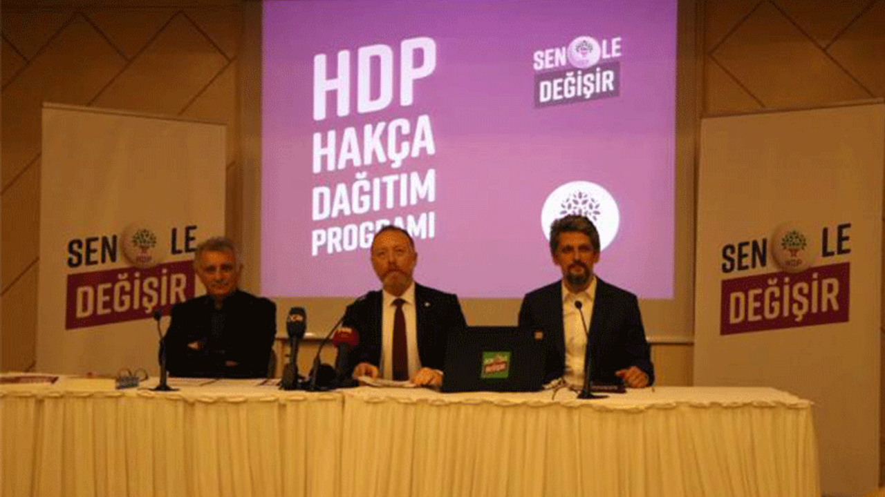 HDP ekonomide 'Hakça Dağıtım Programı' uygulayacak