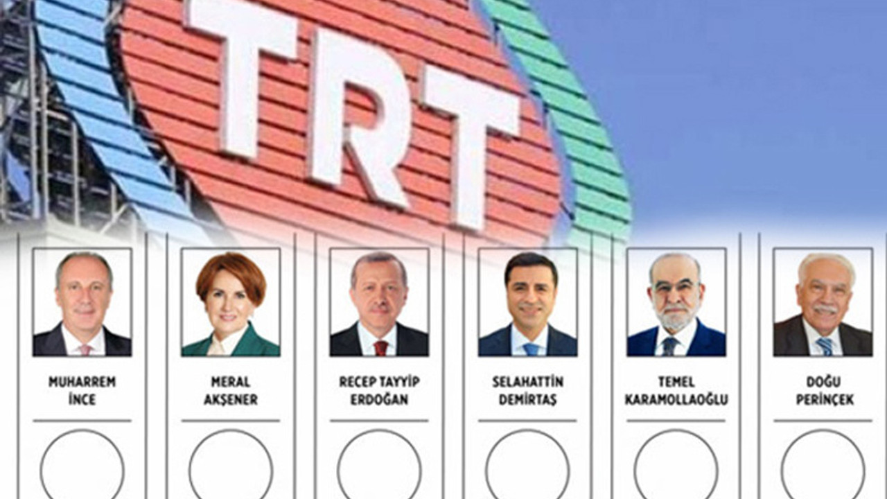 TRT'nin seçim karnesi: Erdoğan'a 181 saat, Demirtaş'a 32 dakika