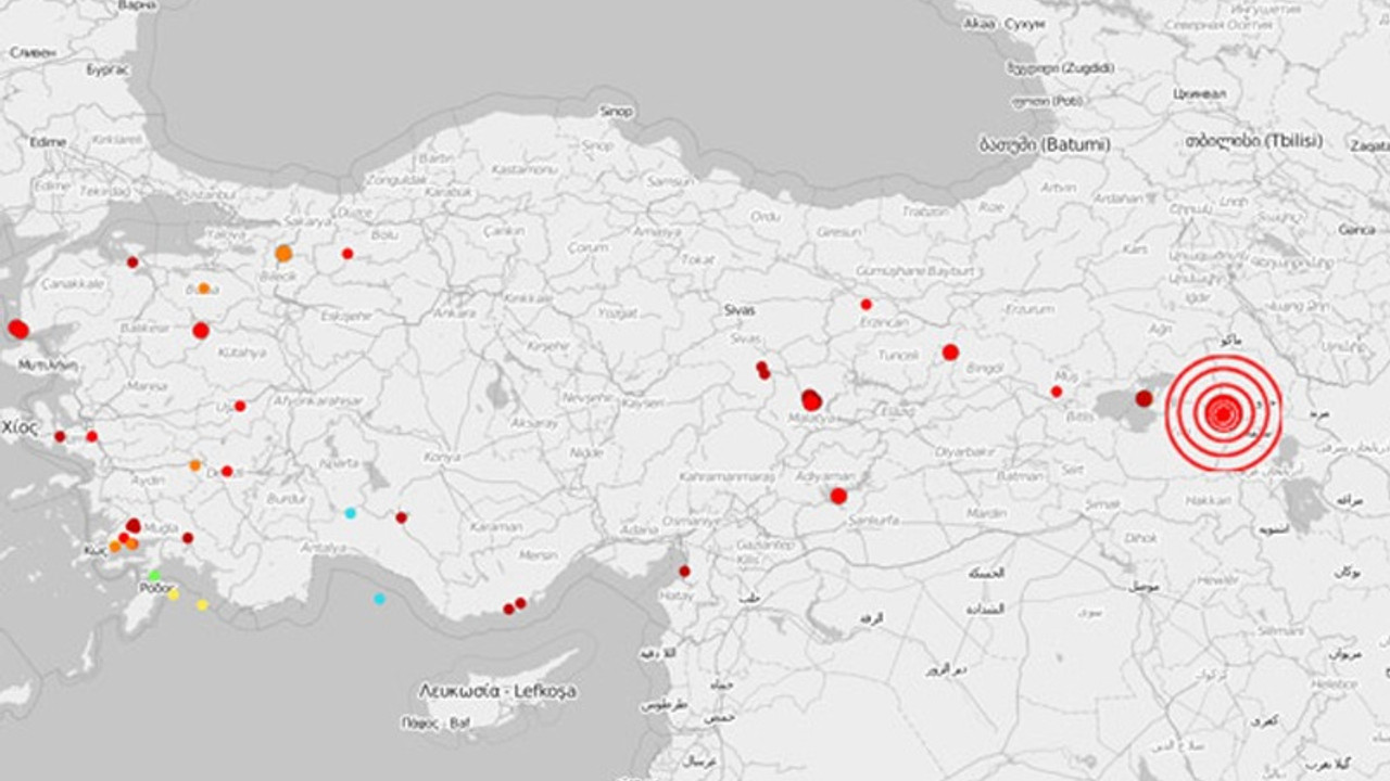 Van'da 4,7 büyüklüğünde deprem
