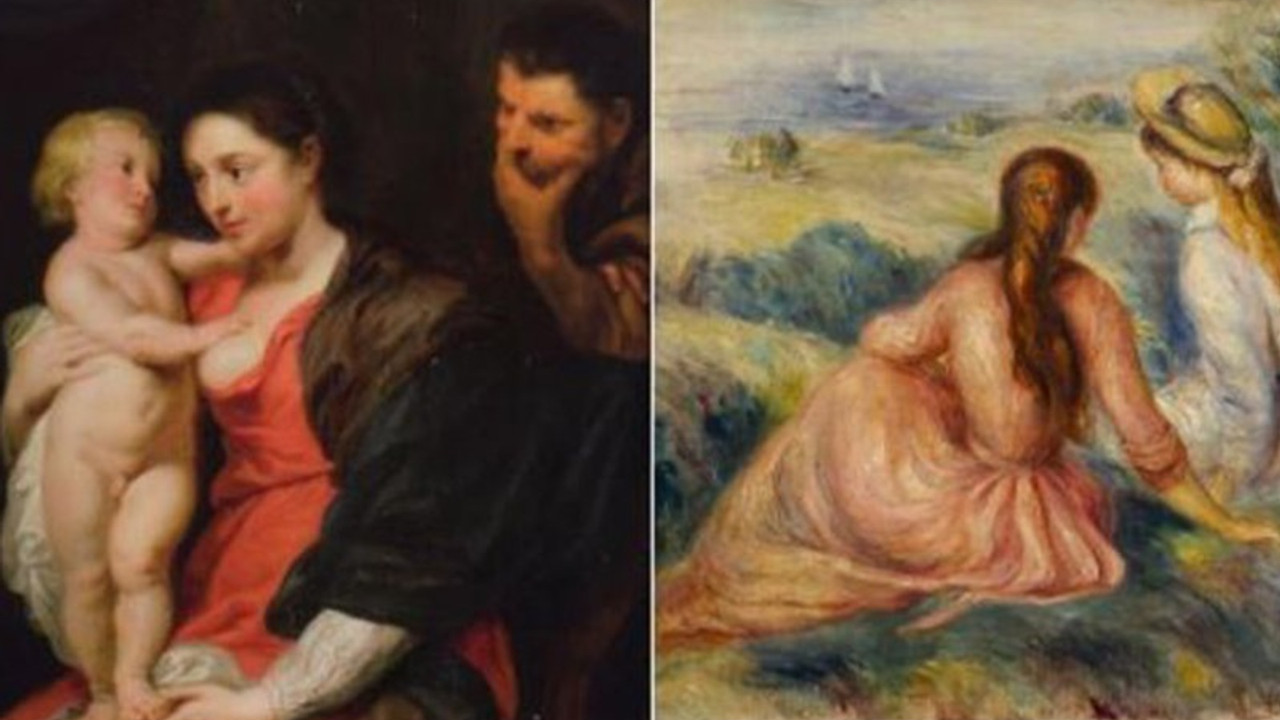 Çalınan Rubens ve Renoir tabloları bulundu