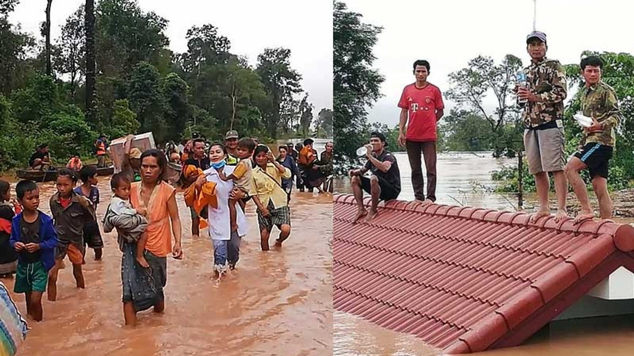 Laos'ta baraj çöktü: Yüzlerce kişi kayıp