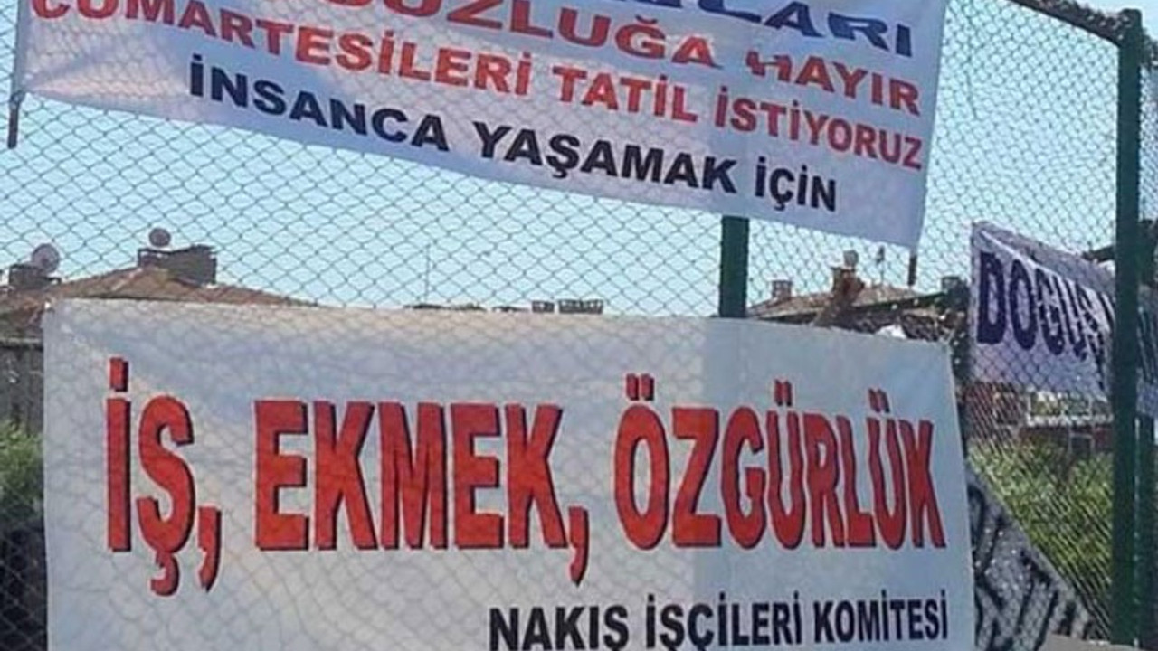 Nakış işçileri yeni haklar için kolları sıvadı