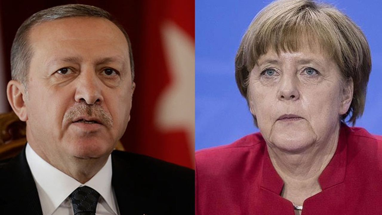 Erdoğan, Merkel'le görüştü