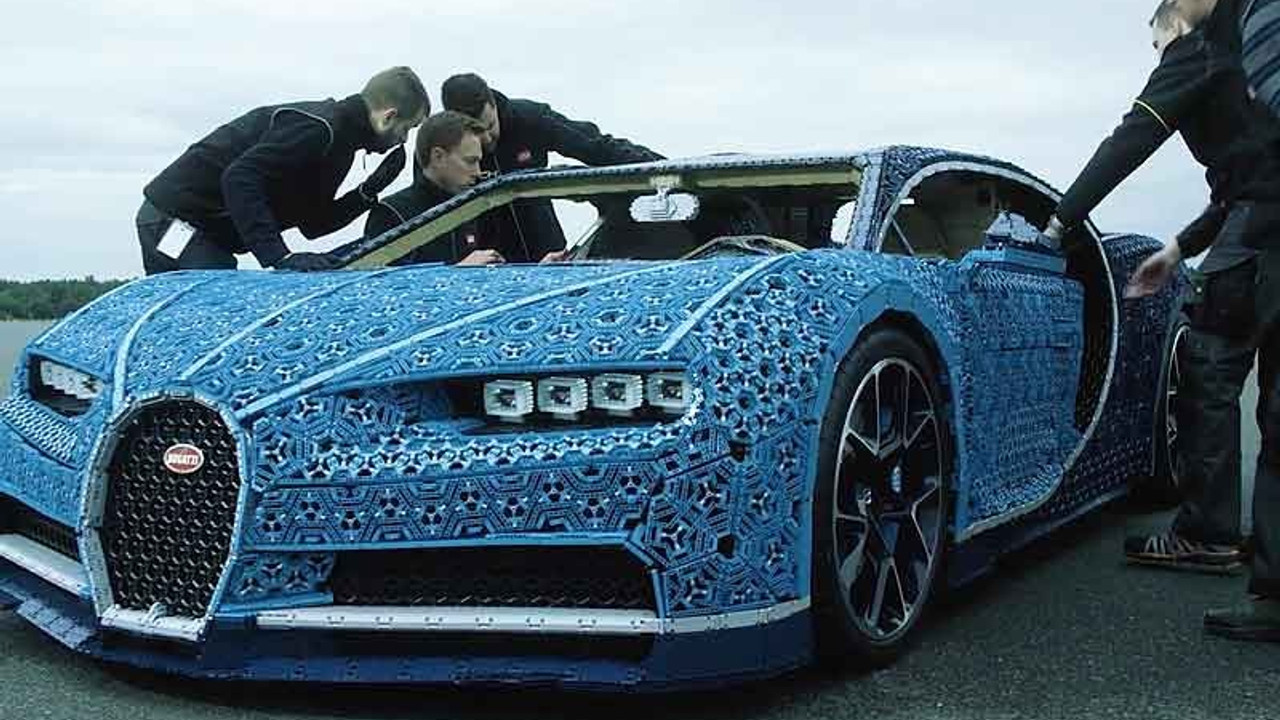 Lego Bugatti spor aracın sürülebilir bir kopyasını üretti