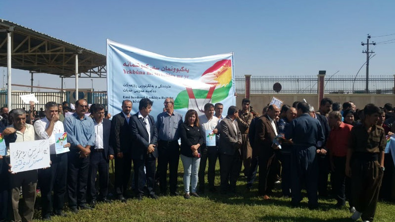 Erbil'de İran protestosu